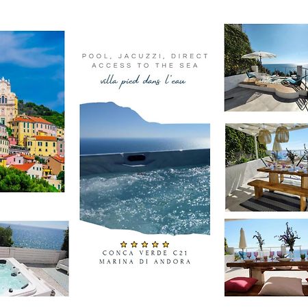Conca Verde C21- Beach Front Little Villas Pool, Private Jacuzzi Sea View Marina dʼMarina dʼAndora 외부 사진